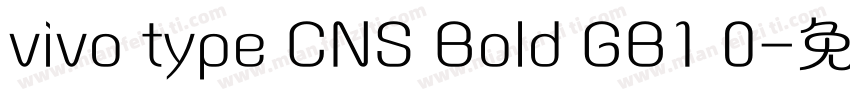 vivo type CNS Bold GB1 0字体转换